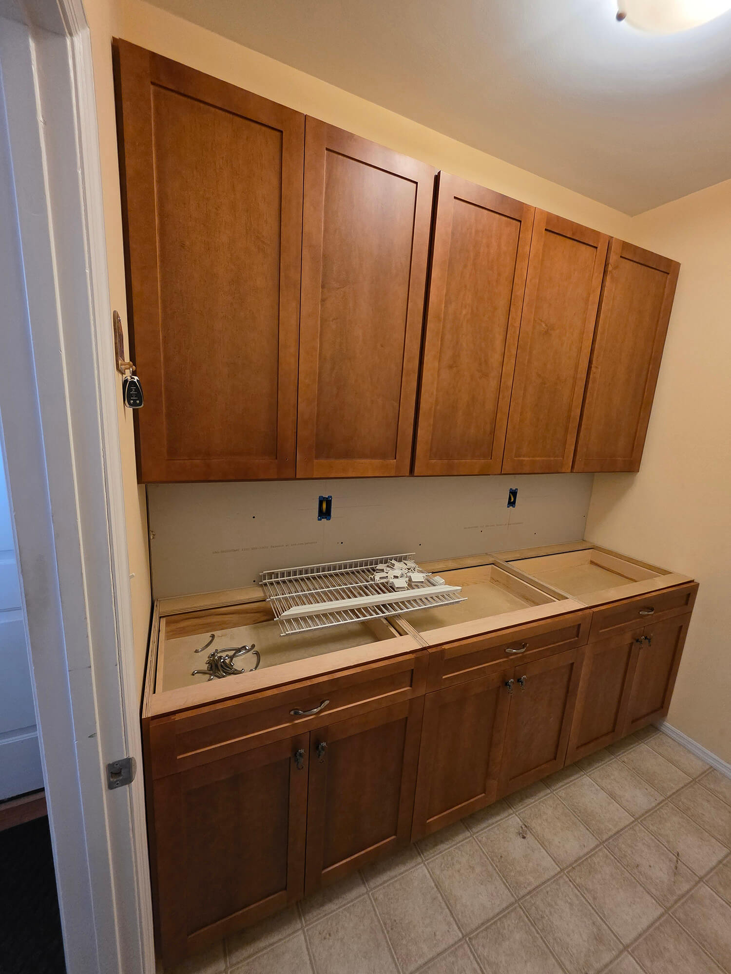 Kitchen cabinet refacing transformation - Professional Wood Interiors St. Louis